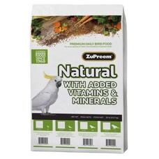 Zupreem ZuPreem "Natural" Food For Conure, Small Cockatoos & Other Medium To Large Parrot 20lbs 93500