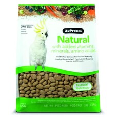 Zupreem ZuPreem "Natural" Food For Macaws, Parrots, Cockatoos & Other Large Birds 3lbs 94200