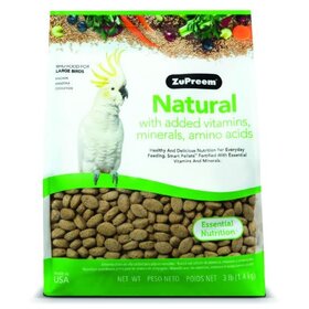 Zupreem ZuPreem "Natural" Food For Macaws, Parrots, Cockatoos & Other Large Birds 3lbs 94200