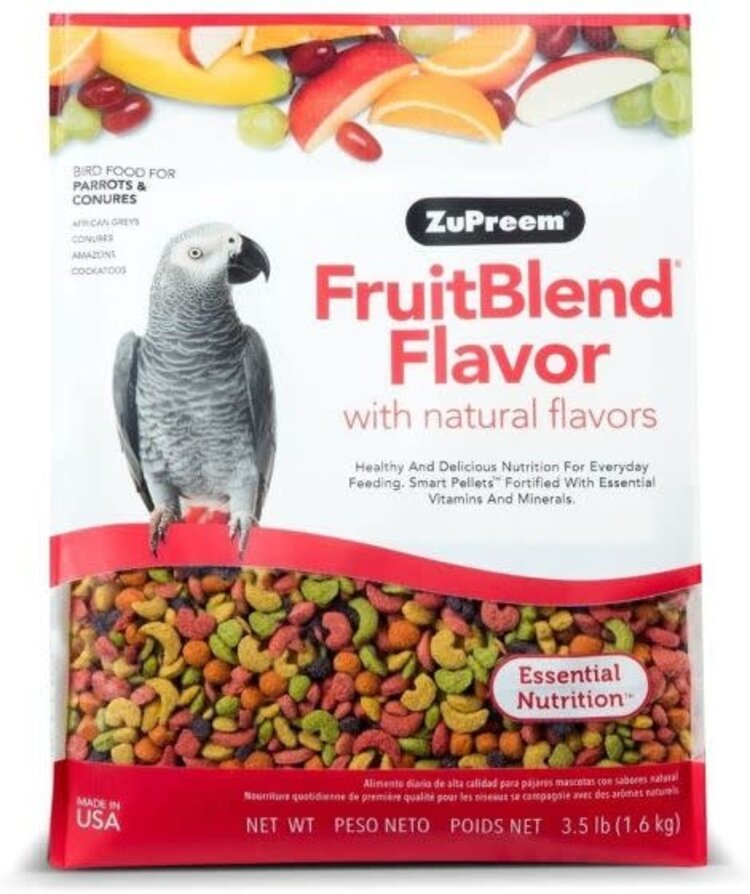 Zupreem ZuPreem "Fruitblend" Food For Conure, Small Cockatoos & Other Medium To Large Parrot 3.5lbs 30830