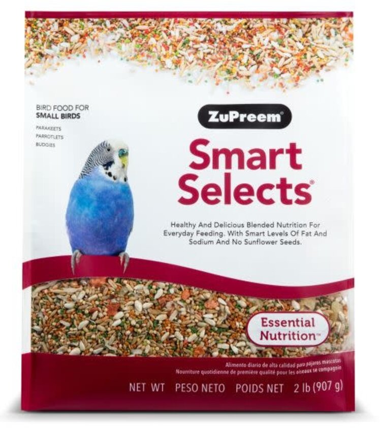 Zupreem ZuPreem "Smart Selects" Food For Parakeet, Budgies, Parrotlet & Small Birds 2lbs 31020