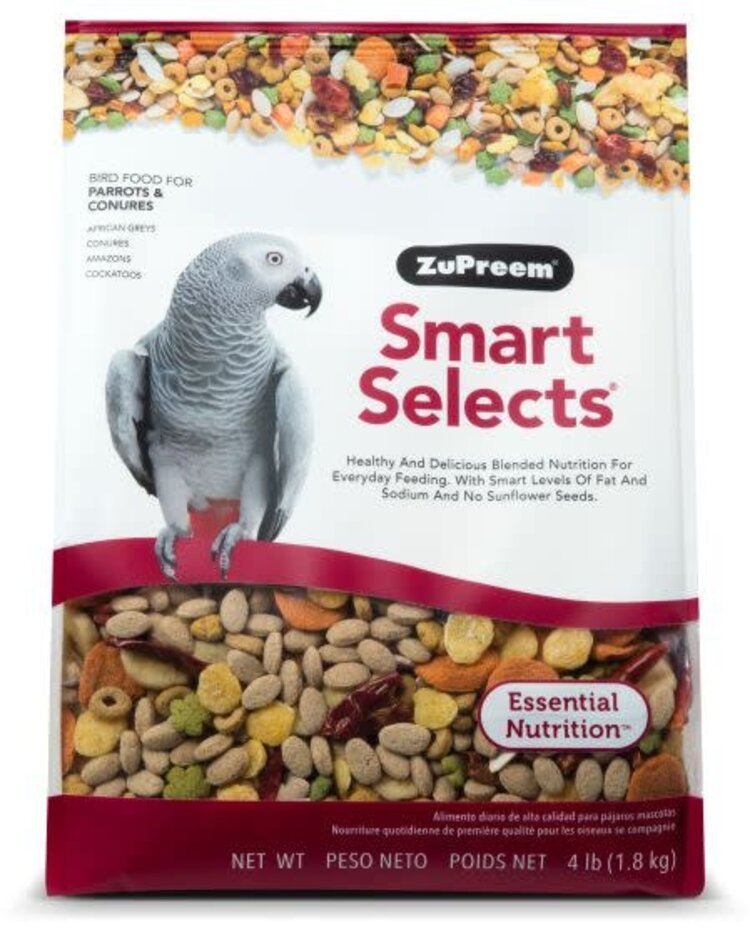 Zupreem ZuPreem "Smart Selects" Food For Conure, Small Cockatoos & Other Medium To Large Parrot 4lbs 33040