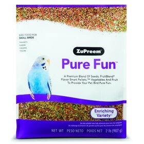 Zupreem ZuPreem "Pure Fun" Food For Parakeet, Budgies, Parrotlet & Small Birds 2lbs 35020
