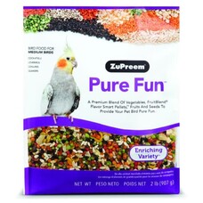 Zupreem ZuPreem "Pure Fun" Food For Cockatiel, Lovebirds & Medium Birds 2lbs 36020