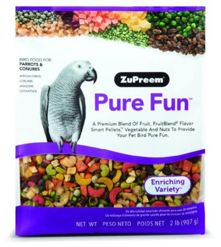 Zupreem ZuPreem "Pure Fun" Food For Conure, Small Cockatoos & Other Medium To Large Parrot 2lbs 37020