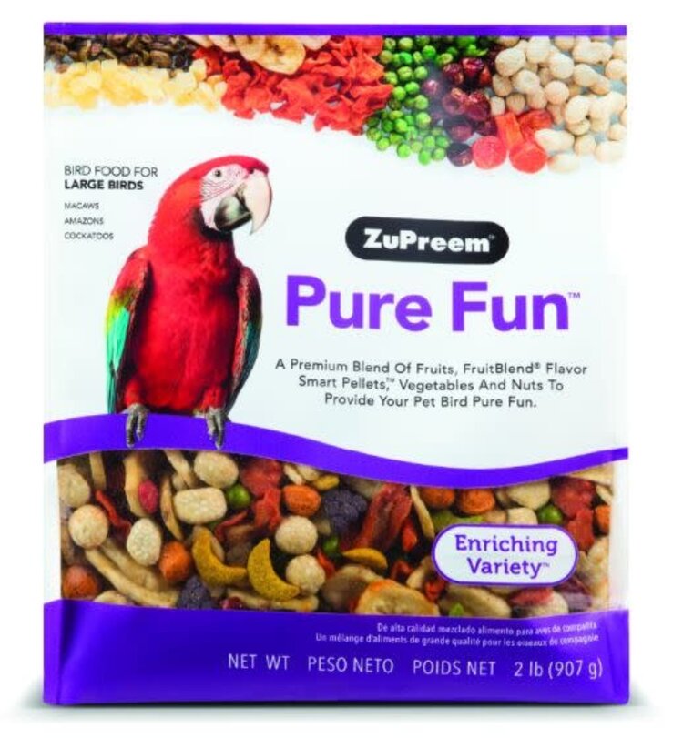 Zupreem ZuPreem "Pure Fun" Food For Macaws, Parrots, Cockatoos & Other Large Birds 2lbs 38020