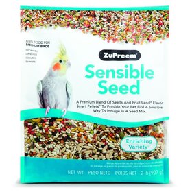 Zupreem ZuPreem "Sensible Seed" Food For Cockatiel, Lovebirds & Medium Birds 2lbs 46020