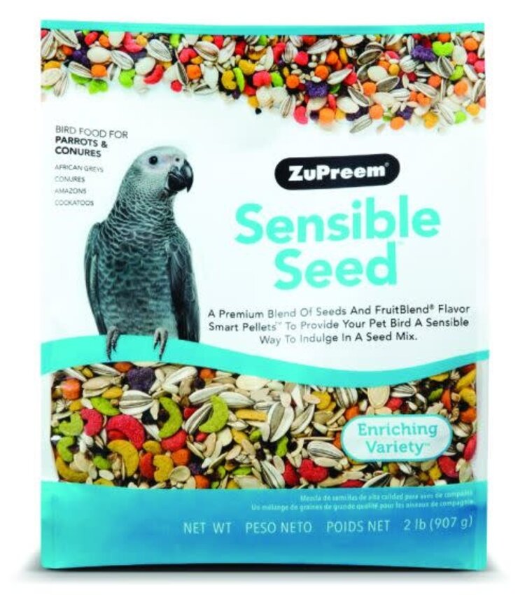 Zupreem ZuPreem "Sensible Seed" Food For Conure, Small Cockatoos & Other Medium To Large Parrot 2lbs 47020