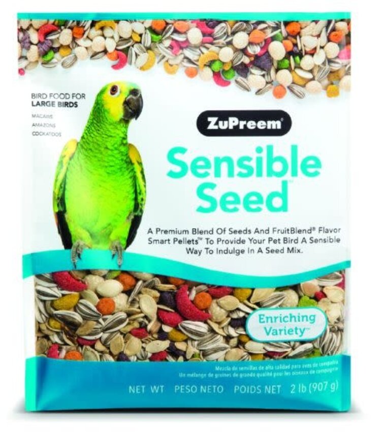 Zupreem ZuPreem "Sensible Seed" Food For Macaws, Parrots, Cockatoos & Other Large Birds 2lbs 48020