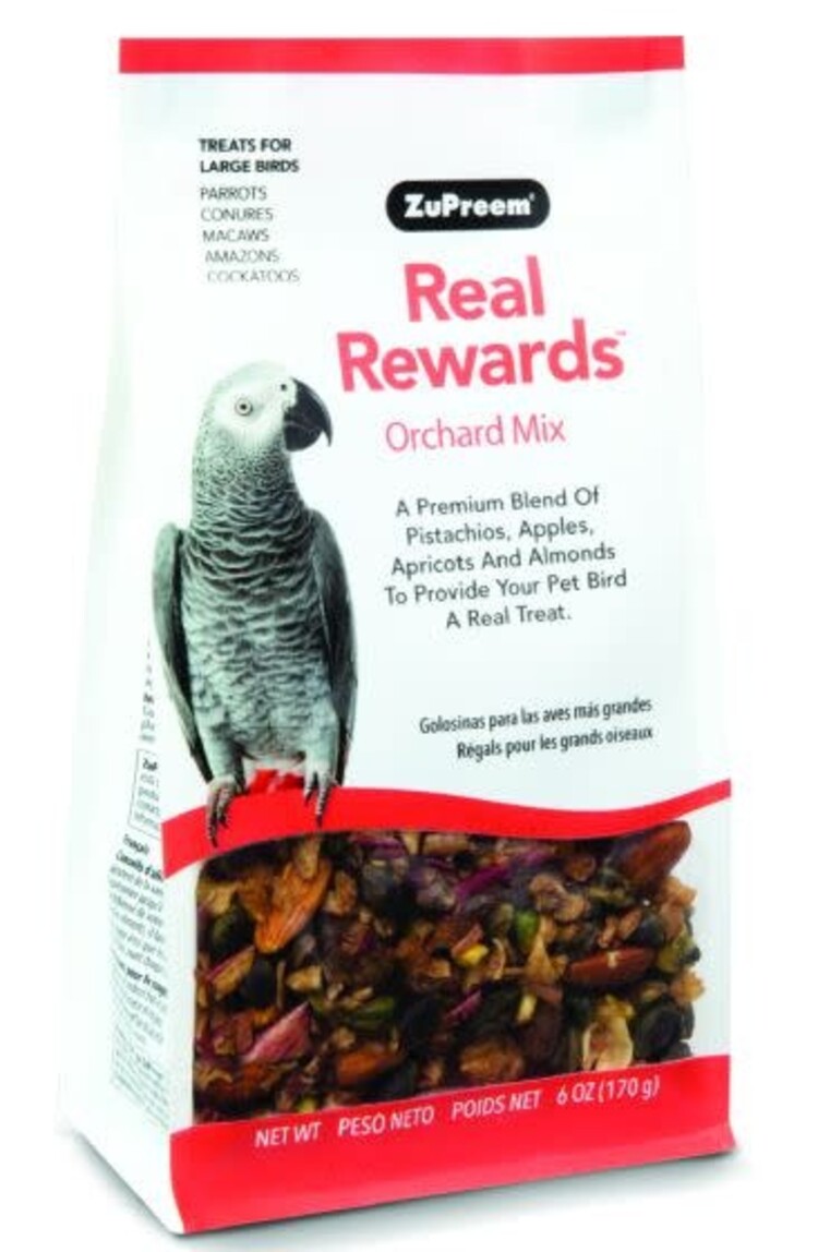 Zupreem ZuPreem "Real Rewards - Orchard Mix" Fruit & Nut Treats For Large Birds 6oz 49400