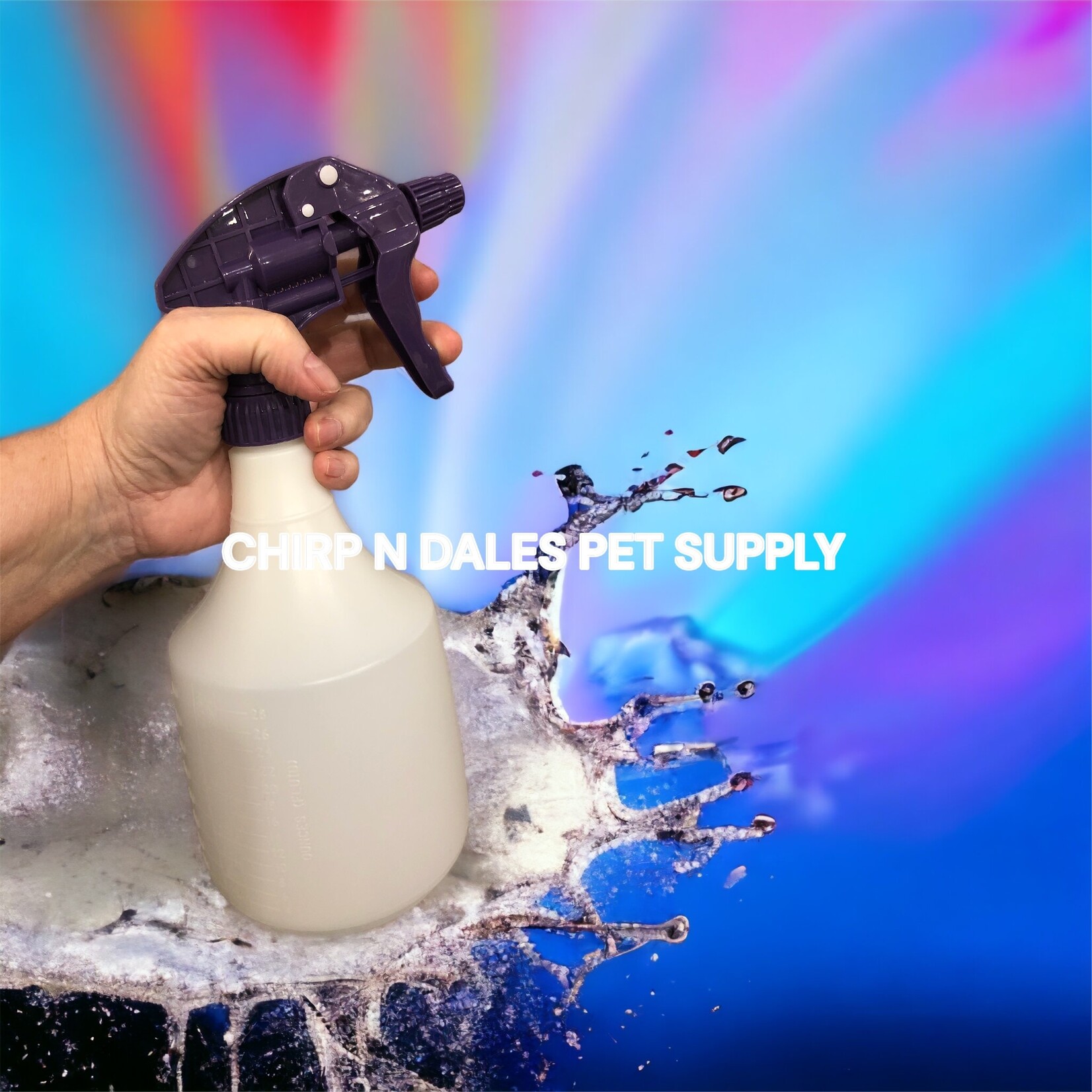 Miller Plastics Little Giant 32 Oz Spray Bottle Purple