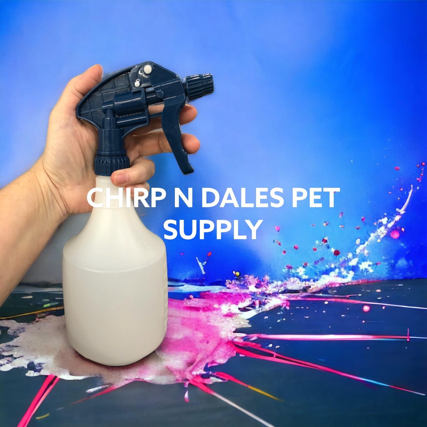 MILLER Miller Plastics Little Giant 32 Oz Spray Bottle Blue