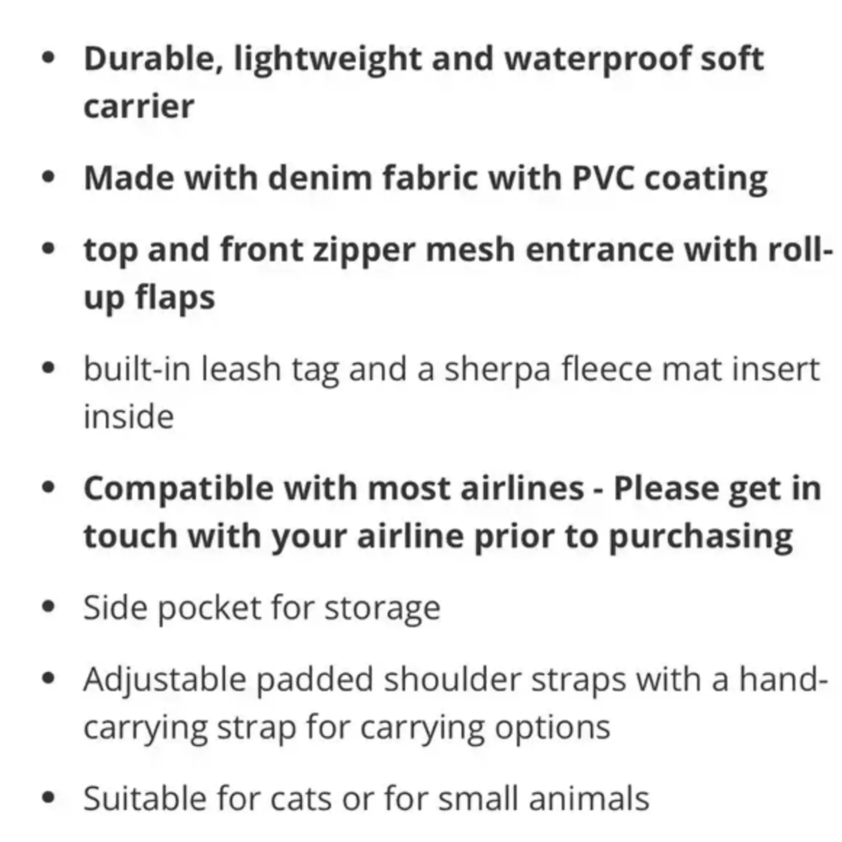 BAXTER & BELLA VOYAGE Baxter & Bella Sport Carrier 15.7x8.7x11in