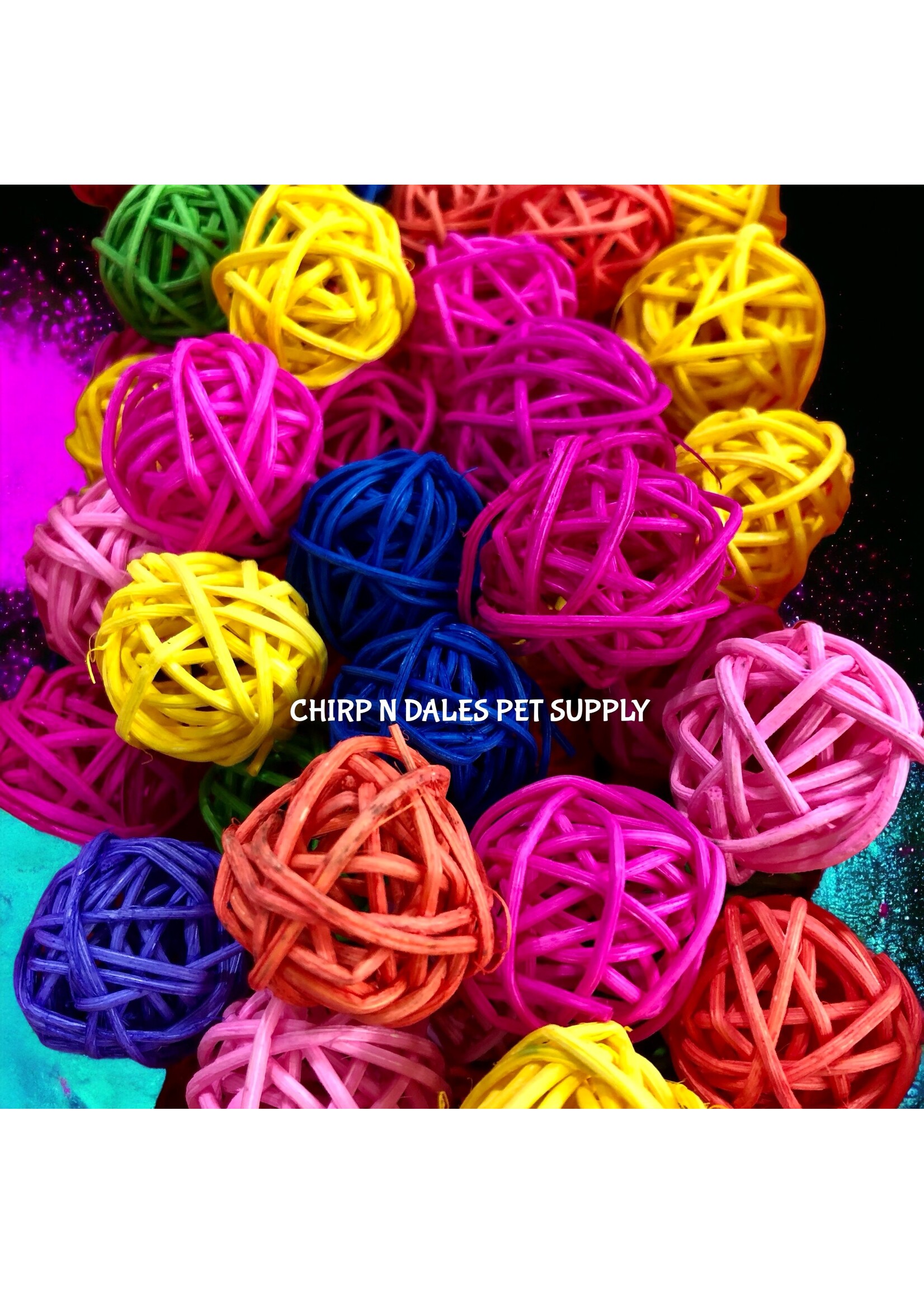 Bonkers Colored Vine Ball 1" Assorted Colors