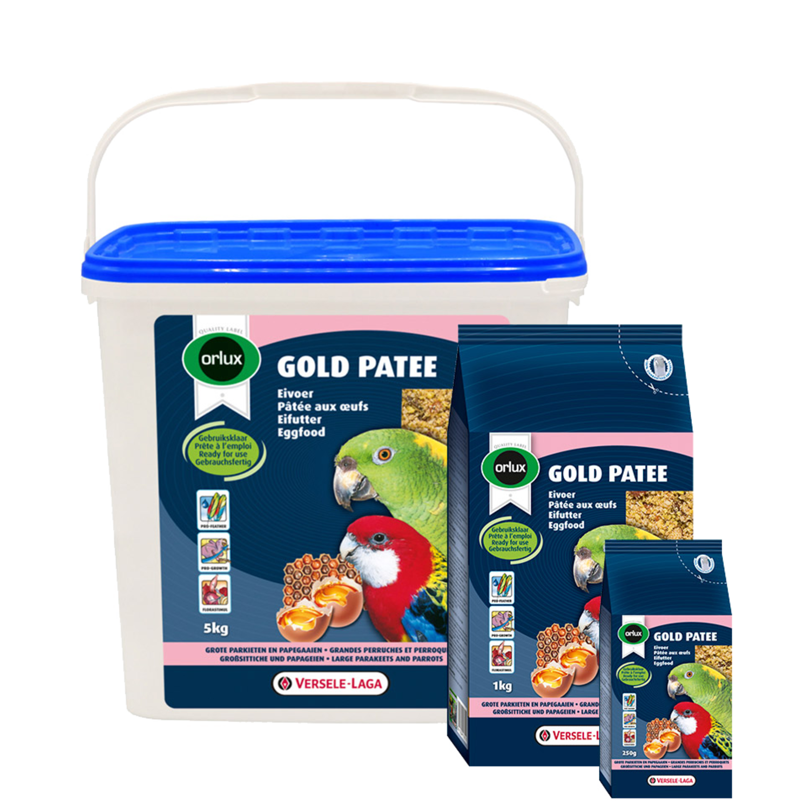 Versele-Laga Versele - Laga - ORLUX GOLD PATEE BIG PARAKEETS & PARROTS 1 kg