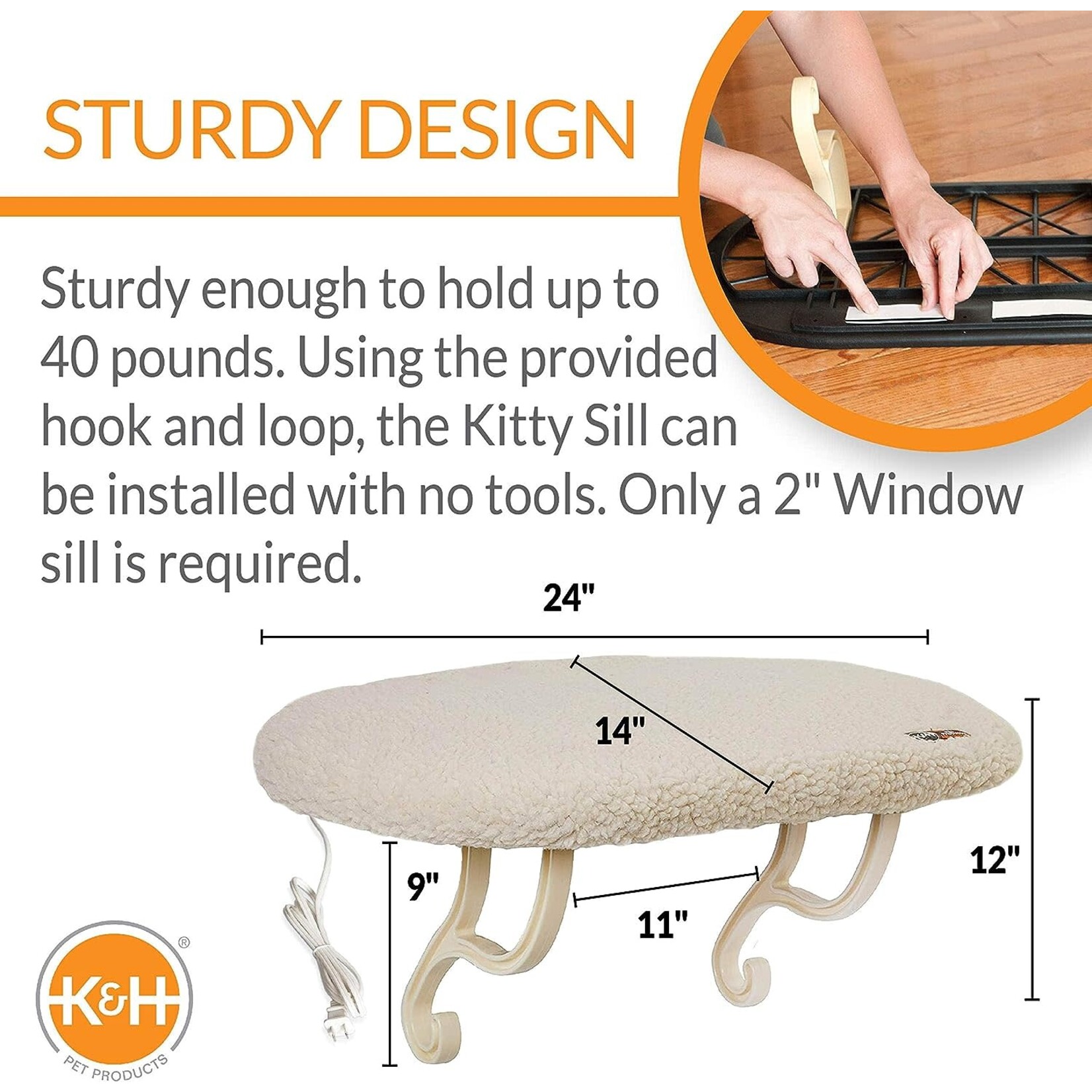 K&H Pet K&H  Thermo-Kitty Sill Heated