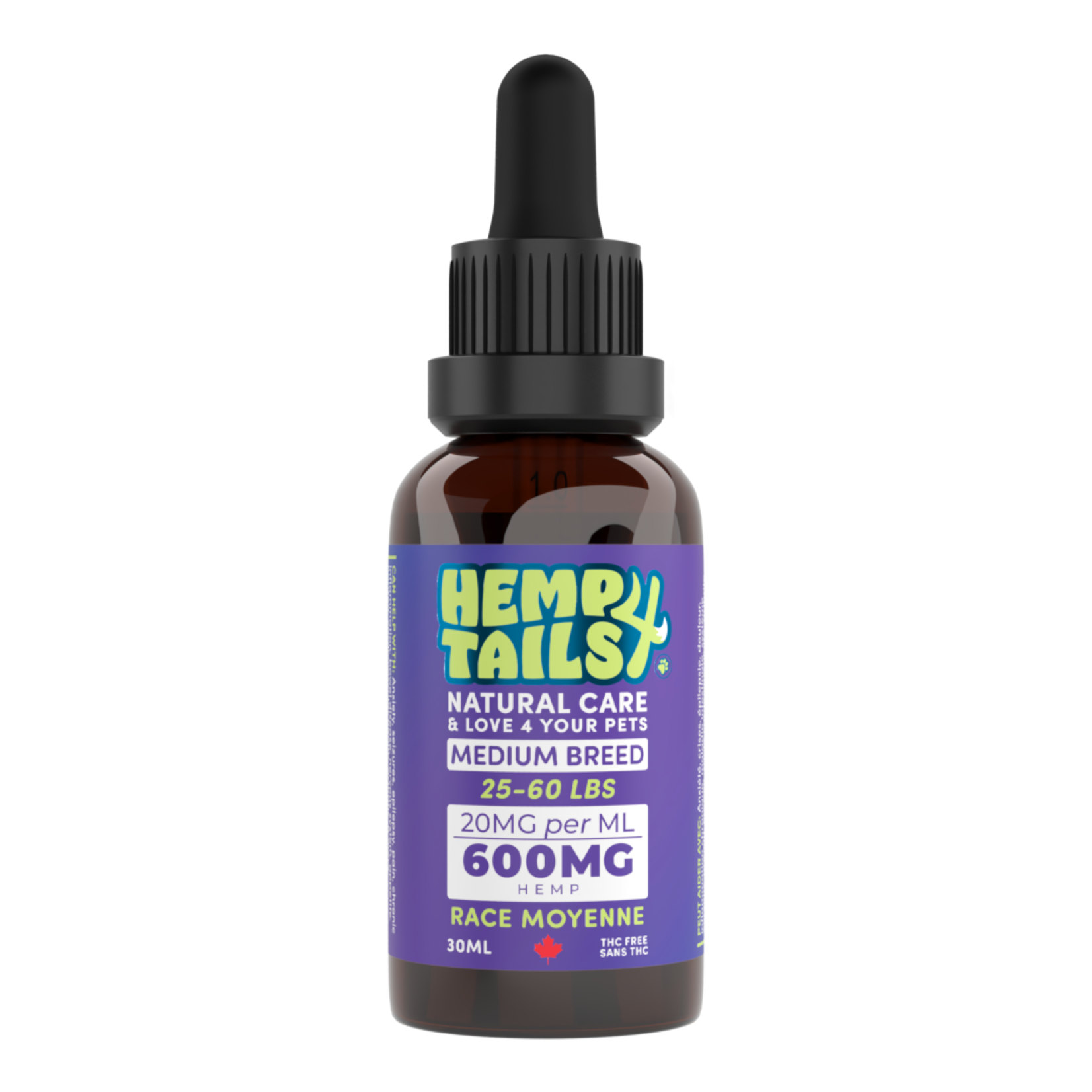 Hemp 4 Tails Hemp 4 Tails MEDIUM BREED (25-60LBS) – 600MG – 30ML
