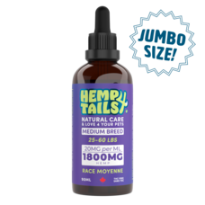 Hemp 4 Tails Hemp 4 Tails JUMBO MEDIUM BREED (25-60LBS) – 1800MG – 90ML
