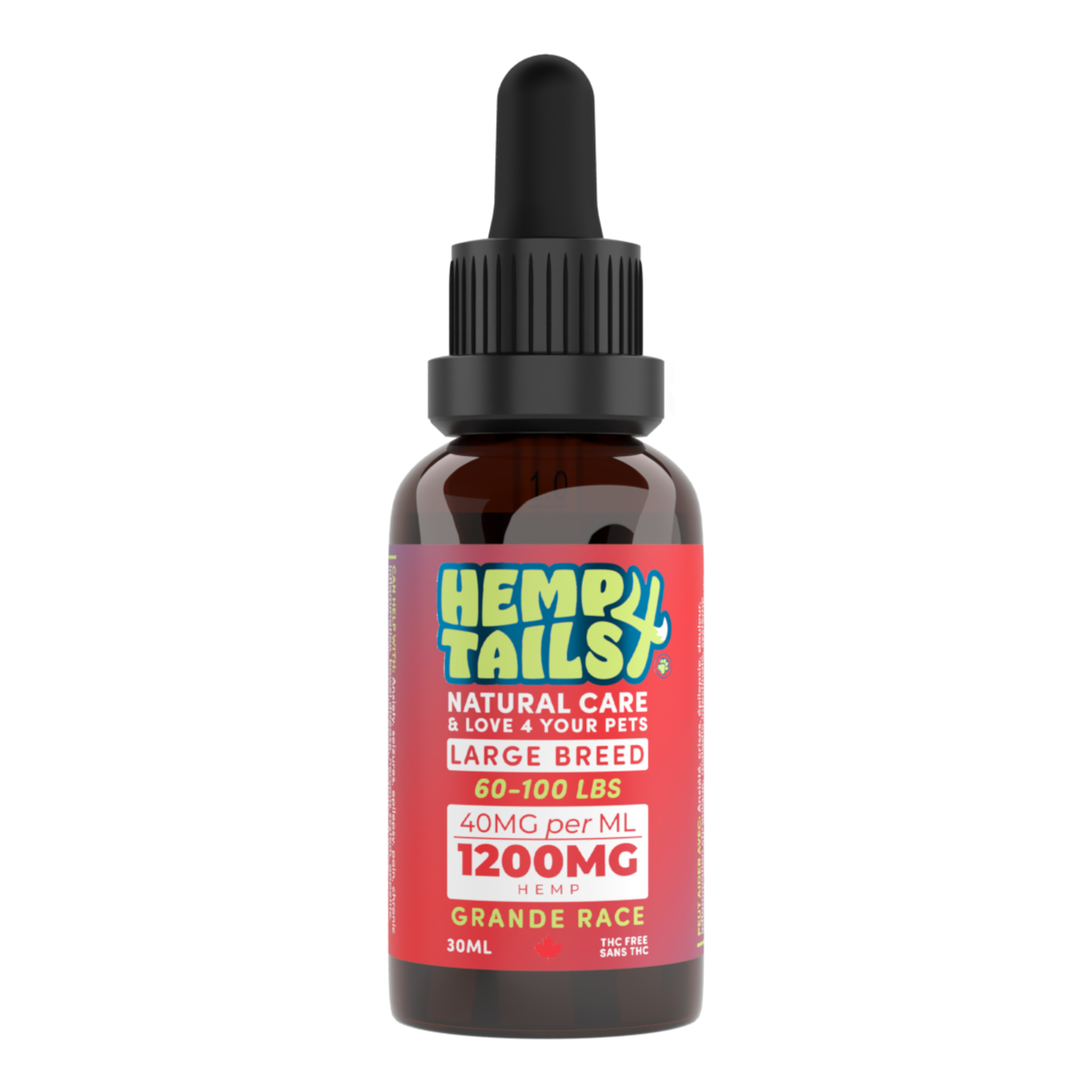 Hemp 4 Tails Hemp 4 Tails  LARGE BREED (60-100LBS) – 1200MG – 30ML