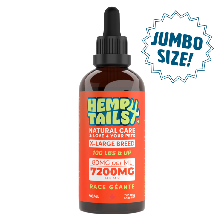 Hemp 4 Tails Hemp 4 Tails JUMBO X-LARGE BREED (100LBS & UP) – 7200MG – 90ML