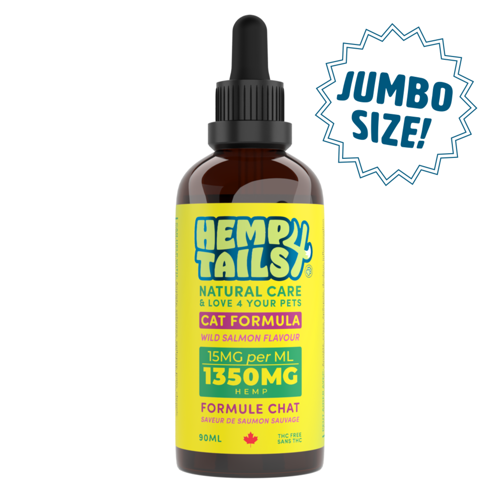Hemp 4 Tails Hemp 4 Tails JUMBO CAT FORMULA – 1350MG – 90ML – SALMON FLAVOUR