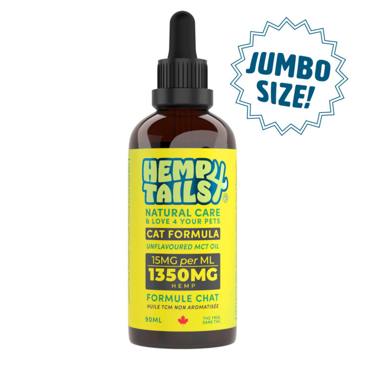 Hemp 4 Tails Hemp 4 Tails JUMBO Cat Formula – 1350mg – 90ml – Unflavoured