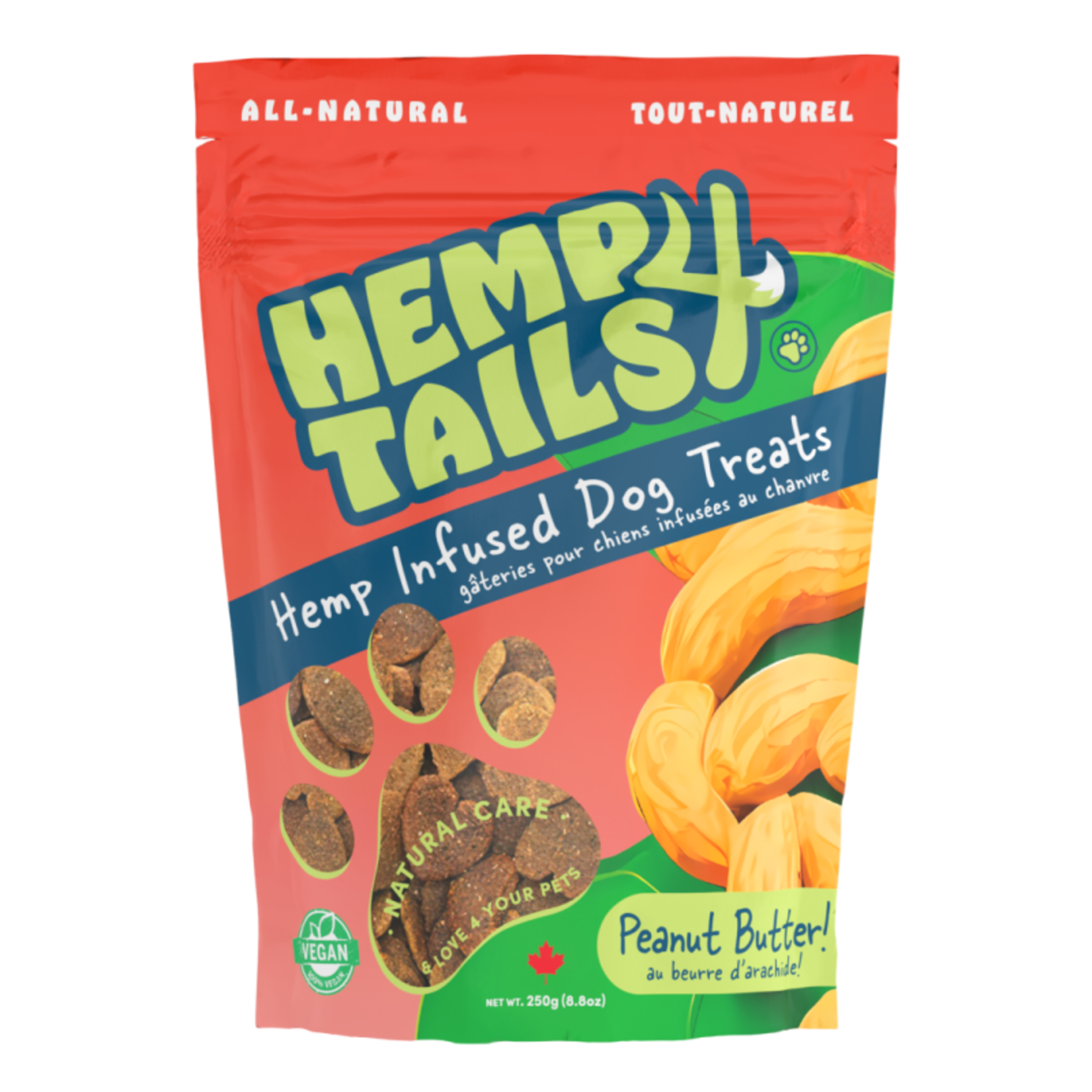 Hemp 4 Tails Hemp 4 Tails HEMP DOG TREATS – PEANUT BUTTER250g