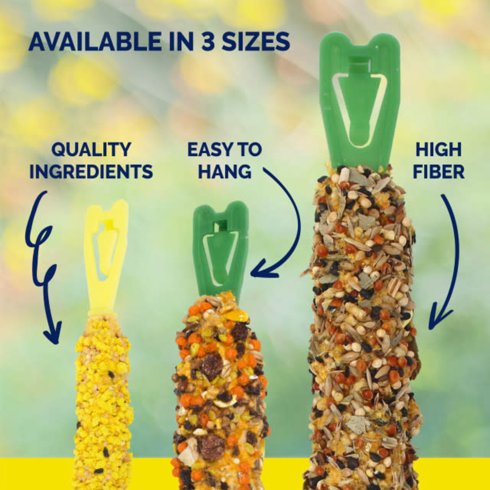 Sunseed/Vitakraft Vitakraft Parakeet Crunch Sticks, Harvest Apple Flavour 2/pk