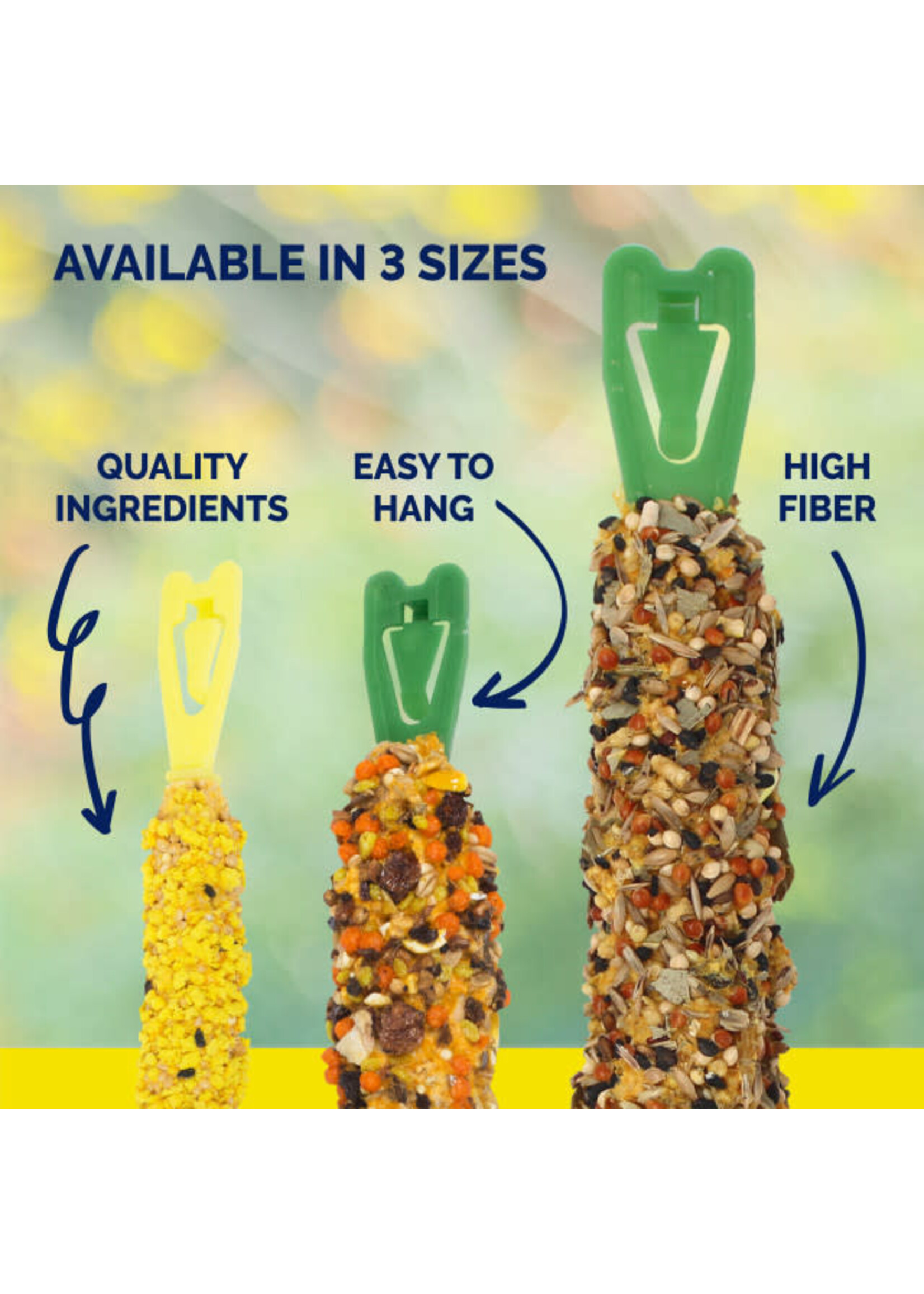 Sunseed/Vitakraft Vitakraft Parakeet Crunch Sticks, Harvest Apple Flavour 2/pk