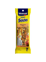 Vitakraft Vitakraft  Cockatiel Crunch Sticks Apple/Honey  2/pk 3.5oz