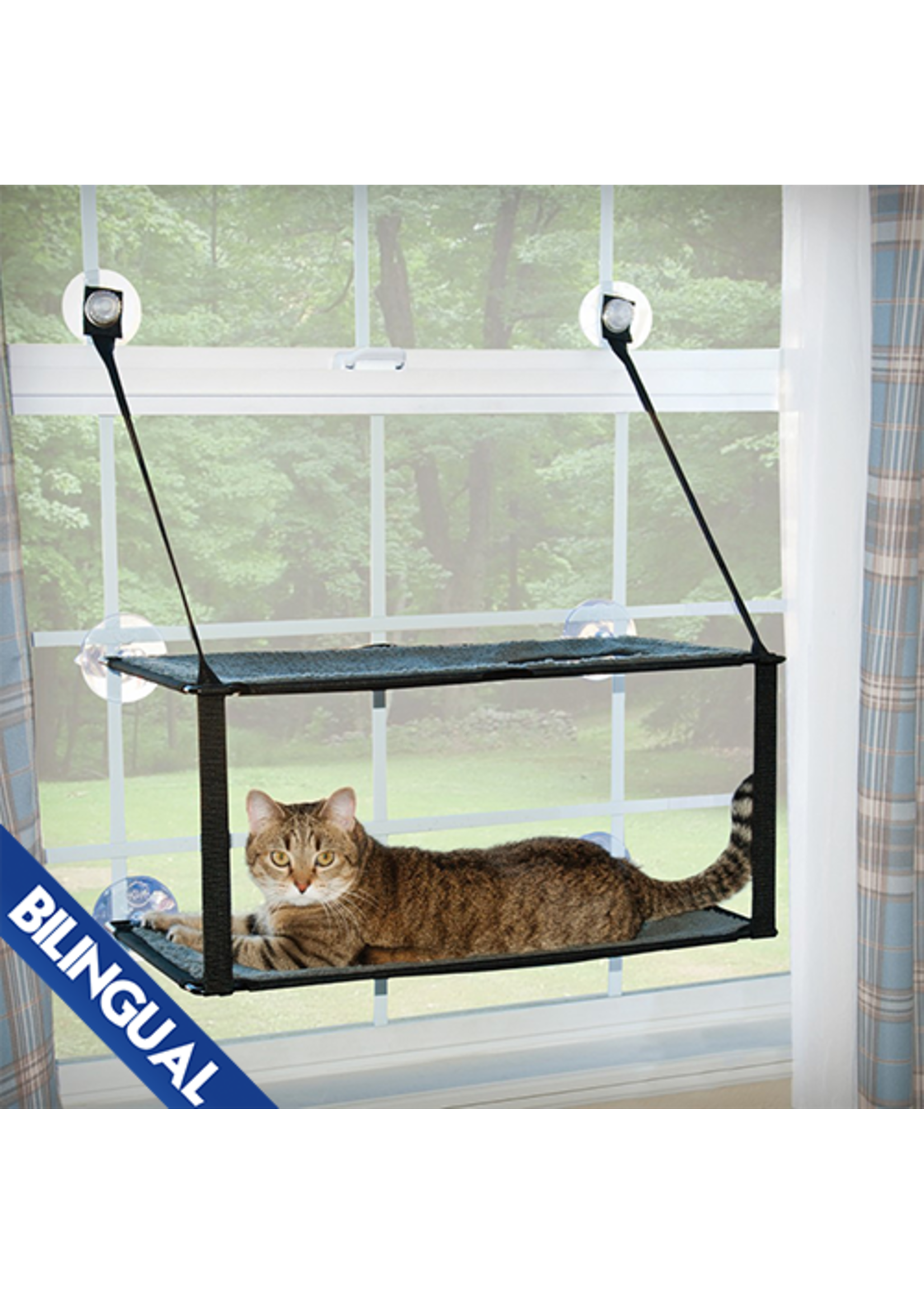 K&H PET PRODUCTS™ KITTY SILL DOUBLE STACK EZ WINDOW MOUNT 12x23 inch -  Chirp N Dales Pet Supply