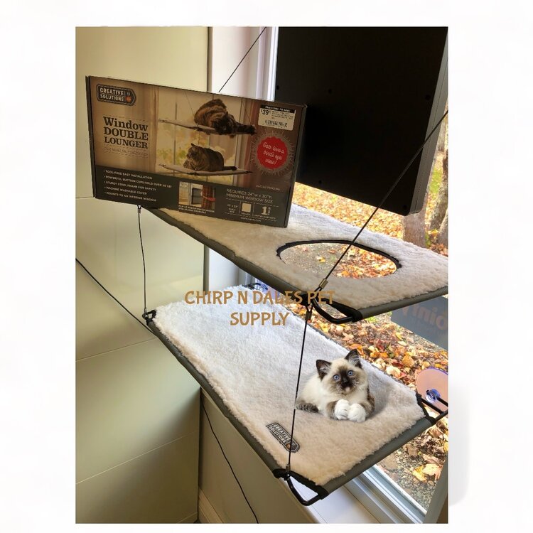 K&H Pet K&H PET PRODUCTS™ KITTY SILL DOUBLE STACK EZ WINDOW MOUNT 12x23 inch