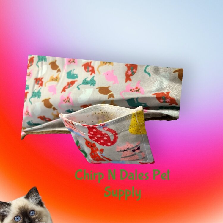 FouFoucat  Refillable Catnip Mat with Plush  Bottom