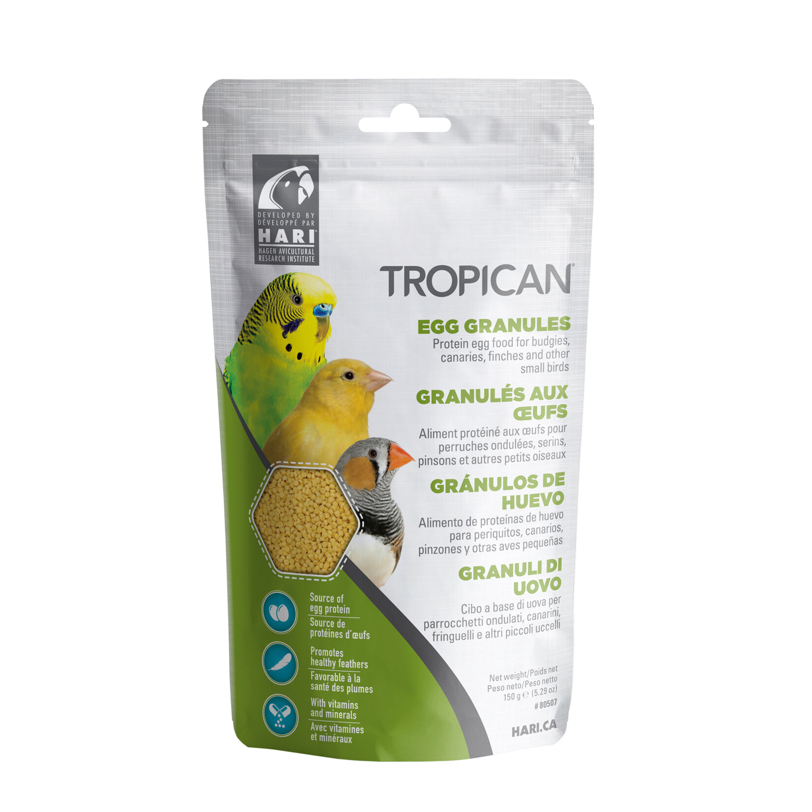 Tropican Tropican Egg Granules for Small Birds, 5.29 oz