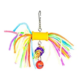 Kings Cages Kings Cages Spiral Cut Straws With Wicker And Rattle Balls S014