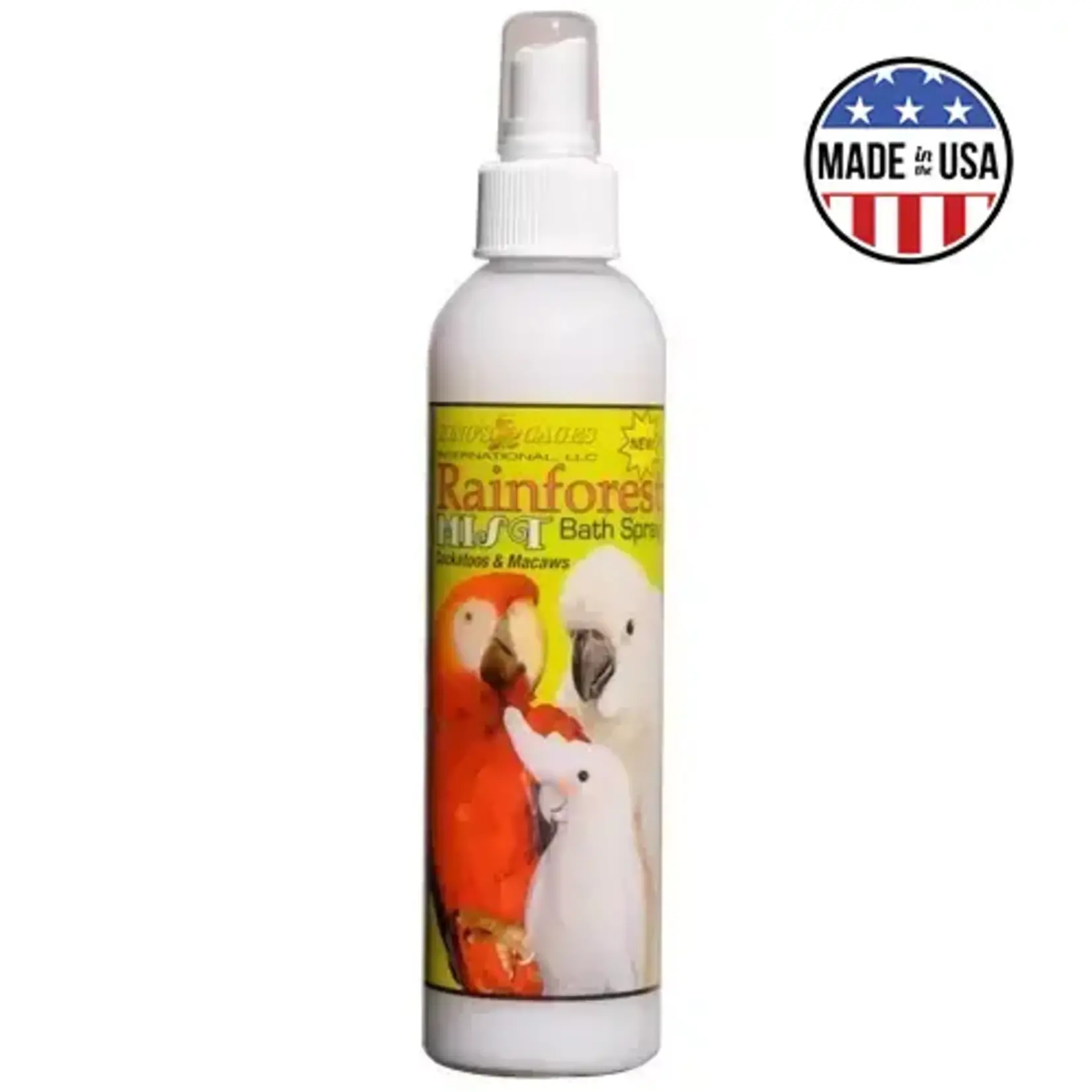 Kings Cages Kings Cages Rainforest Mist Bath Spray For Cockatoos & Macaws 8oz.