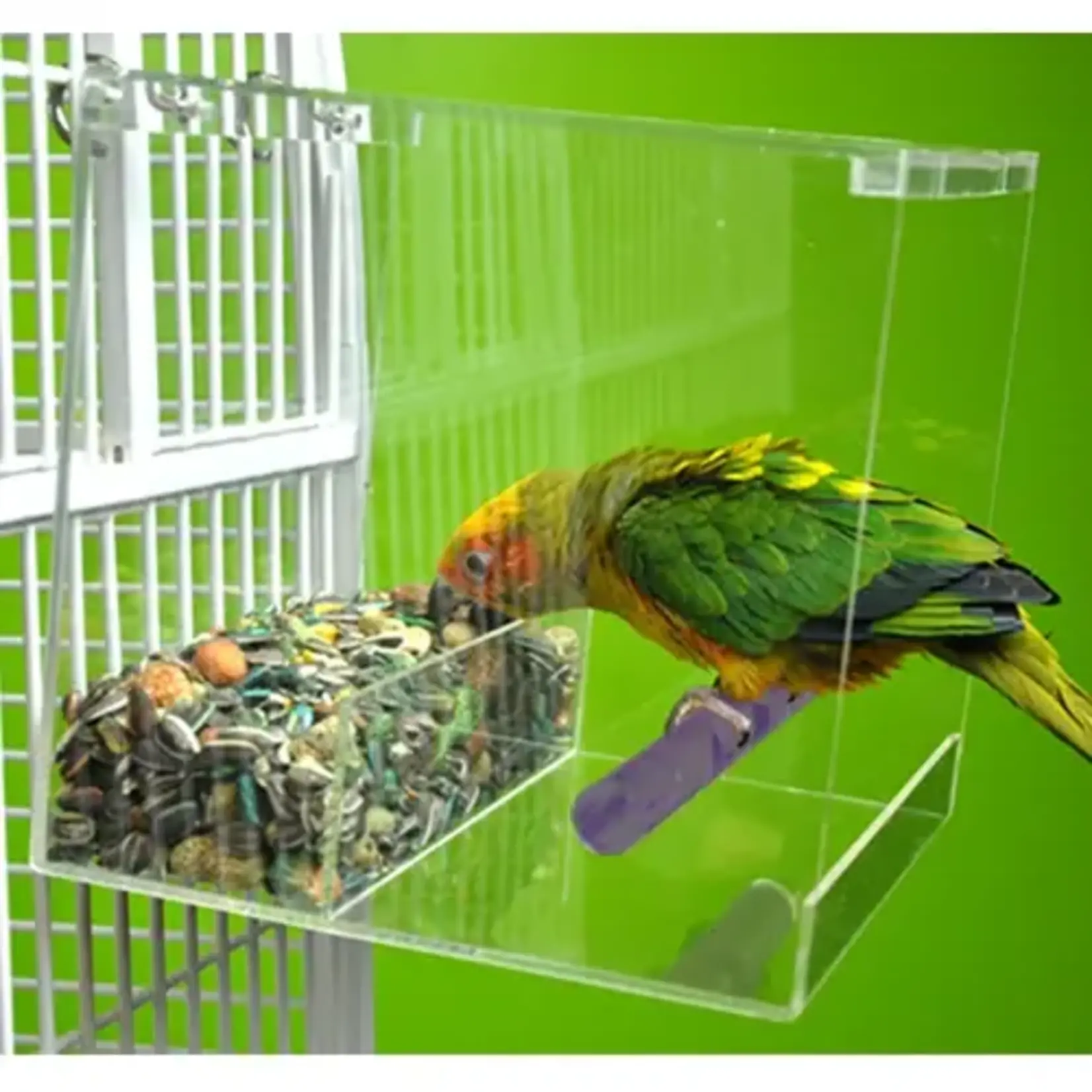 Kings Cages Kings Cages Tweeky Clean Seed Dispenser Large 553