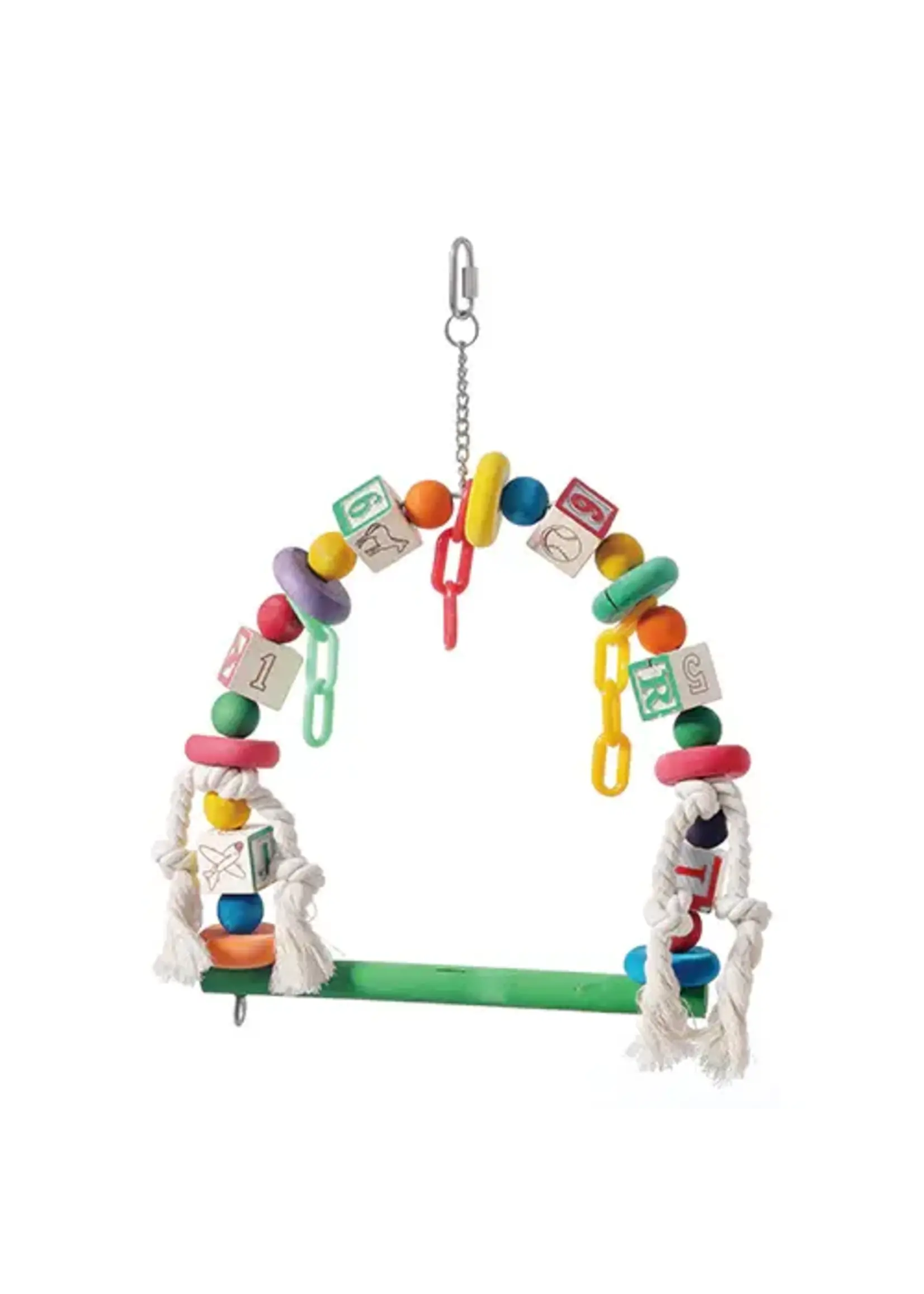 Kings Cages Kings Cages Wooden Block Swing T101