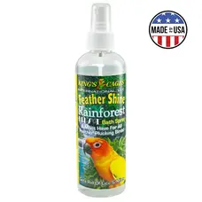 Kings Cages Kings Cages Rainforest Mist Feather Shine Bath Spray For All Birds KING-024 8oz