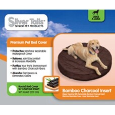 QUAKER PET GROUP SILVER TAILS™ BAMBOO ROUND BED TOPPER SMALL/MEDIUM FOR DOGS