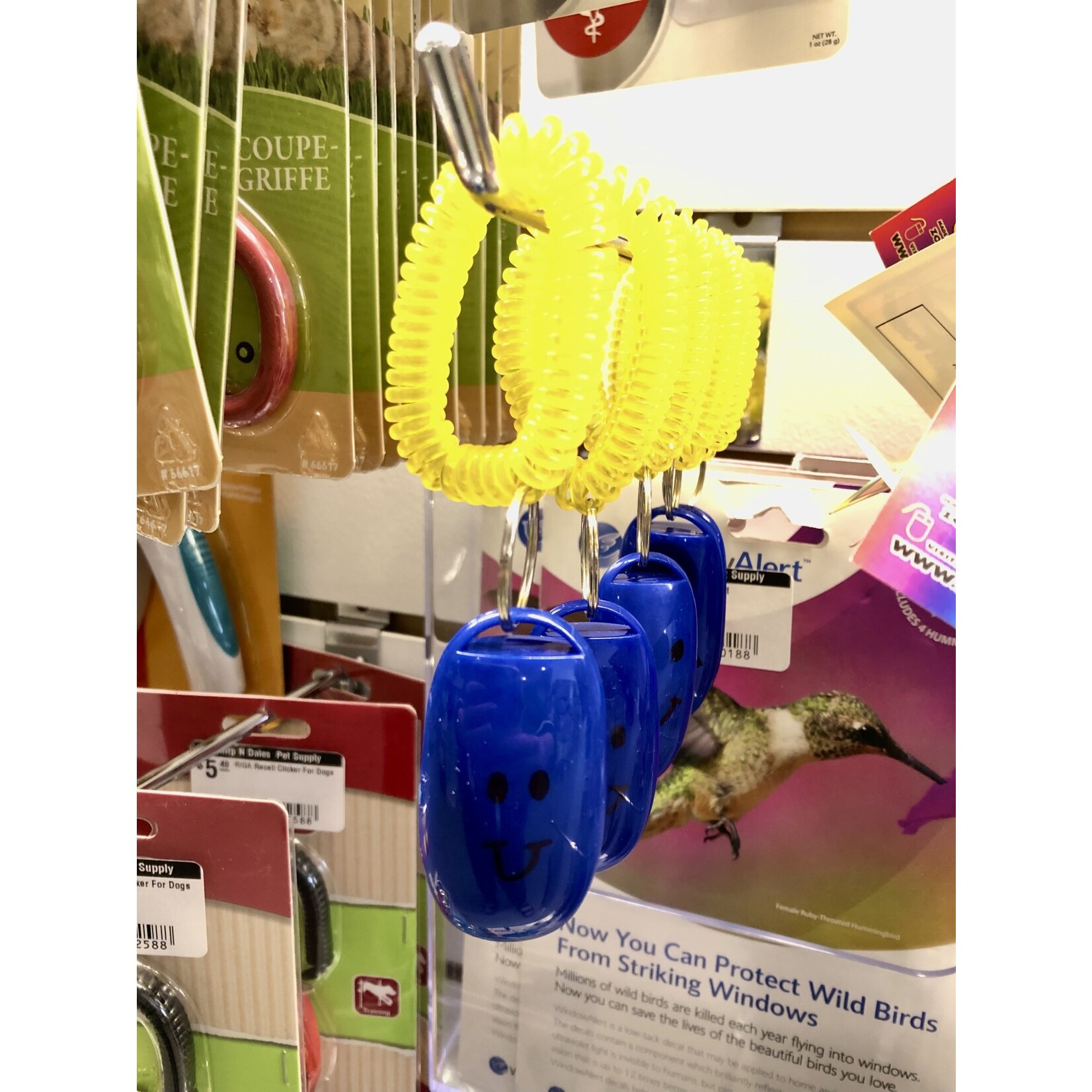 Clicker with Wrist Strap Assorted Colors