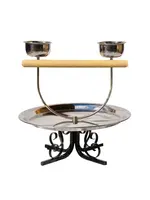Kings Cages Kings Cages TT-70 METAL TABLETOP PLAYSTAND  White Base