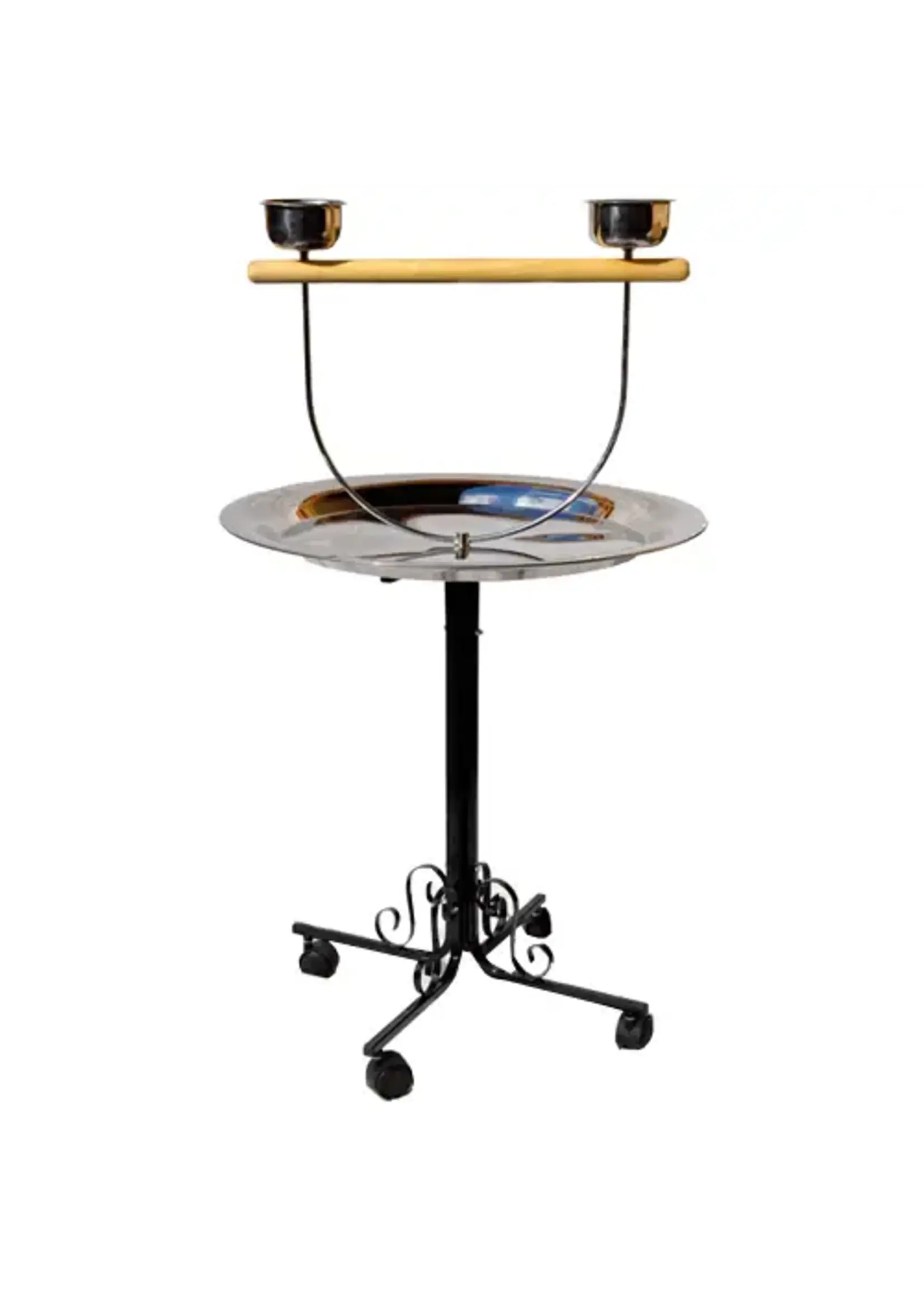 Kings Cages Kings Cages B-72 Metal Playstand Copper Tone