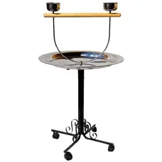 Kings Cages Kings Cages B-72 Metal Playstand Copper Tone