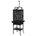Kings Cages Kings Cages SLP 1818 Superior Line - Play Pen For Small Birds Black Silver