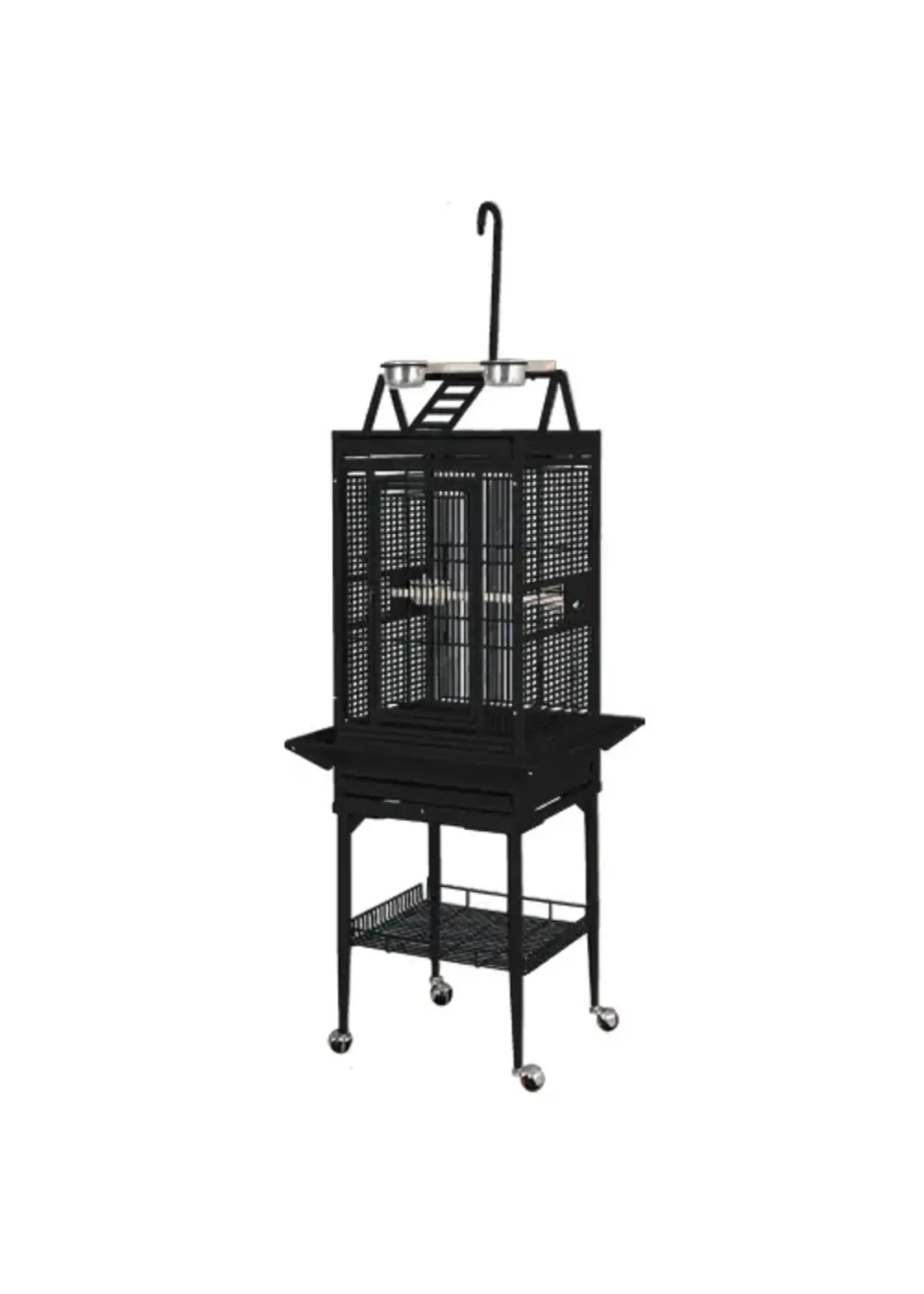 Kings Cages Kings Cages SLP 1818 Superior Line - Play Pen For Small Birds Black Silver