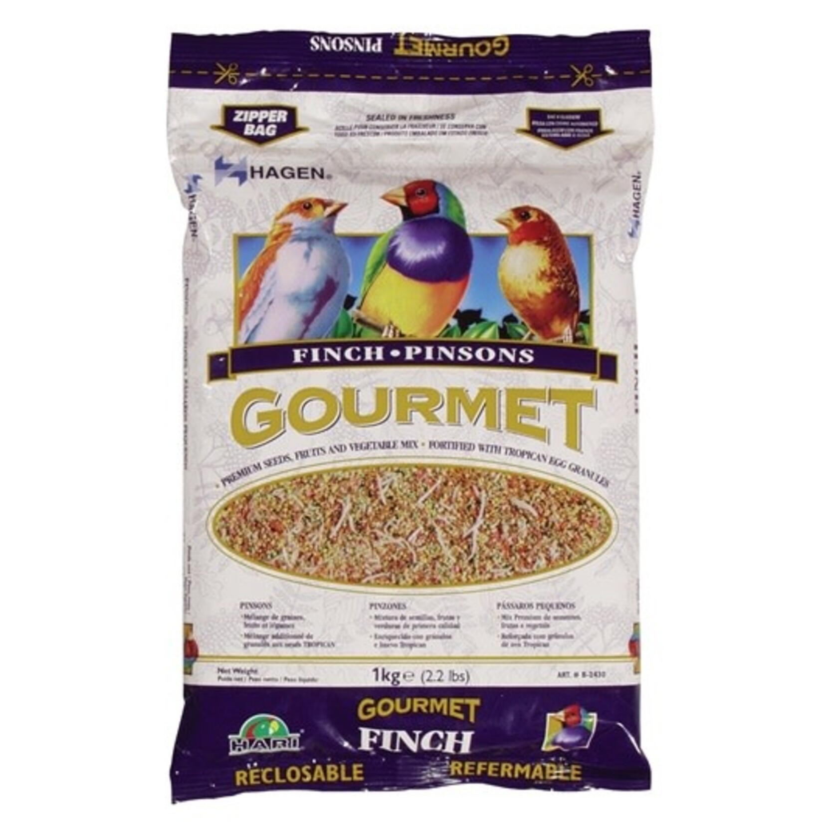 Hagen HARI Gourmet Premium Seed Mix for Finches - 1 kg (2.2 lb) B2430
