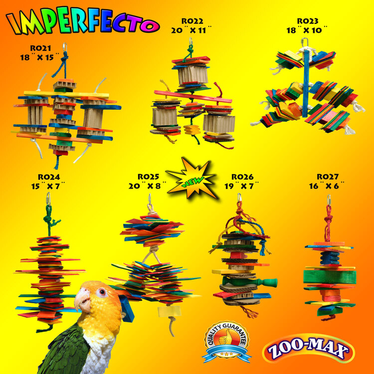 Zoo-Max Zoo Max KIT-RLG IMPERFECTO 7 TOYS FOR SMALL & MEDIUM PARROT KIT-RLG