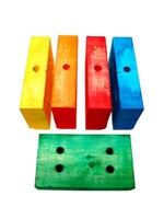 Zoo Max Zoo Max Drilled Wood Blocks 1.5"H X 3.5"W X 6"LO  200620