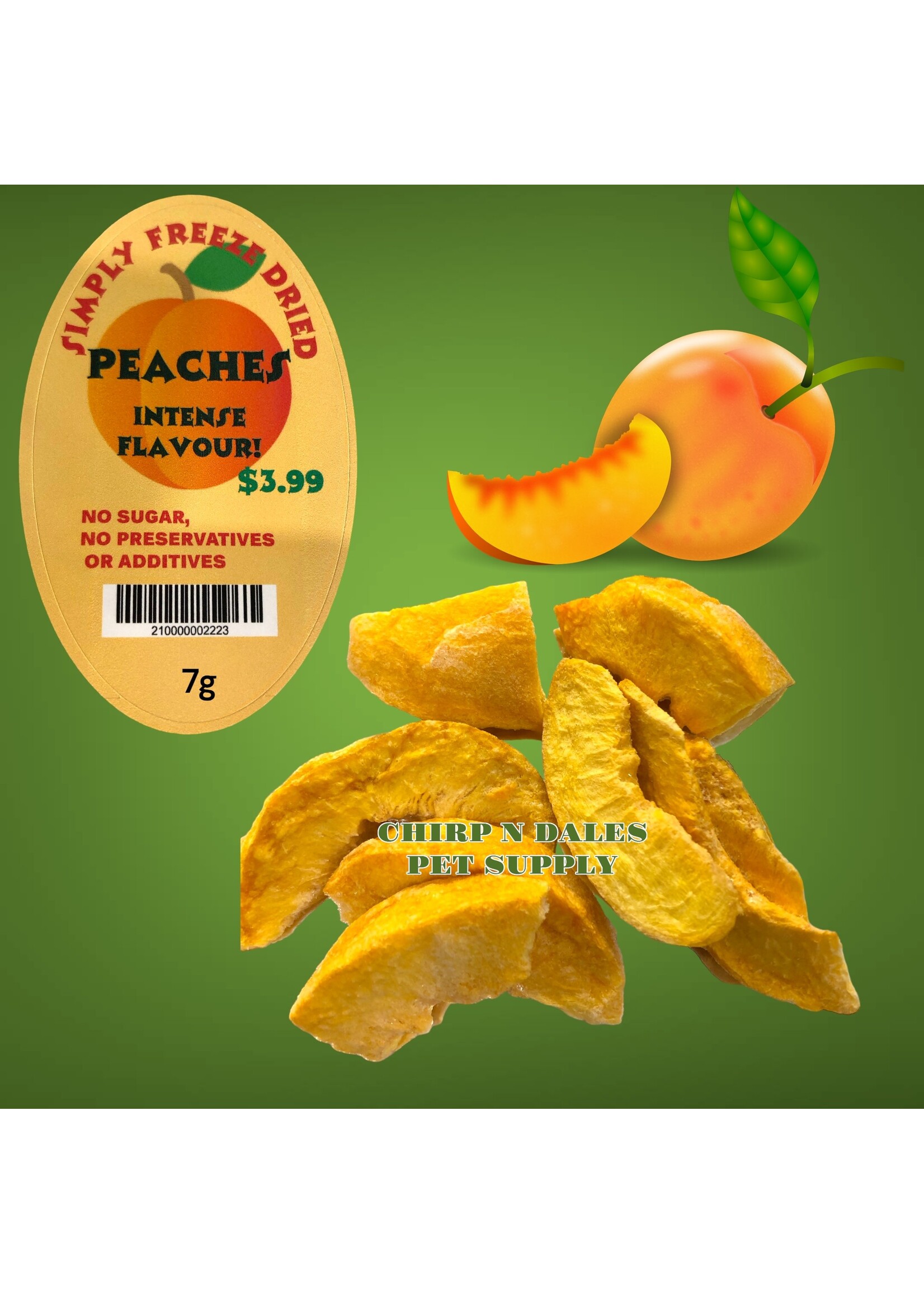 CND Freeze Dried Products SIMPLY PEACHES FREEZE DRIED 7g